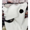 Clay Pumpkin Stud Earrings