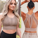 Loralei Laser Cut Seamless Sports Bra