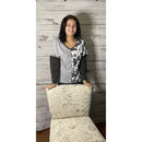 Stripe &Cow print long sleeve