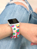 Multi Color Cheetah Apple Watch Band