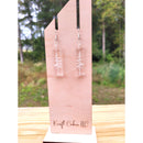 Engraved Clear Acrylic Pine Tree Earrings