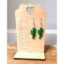 Acrylic Cactus Earrings