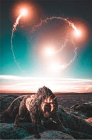 Diamond Dot DIY Paintings-Full Round 12x16- 11 SciFi Designs(608)