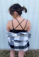 Our Love Story Begins Lace Bralette - black