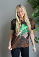 Clover Bleached Graphic Tee