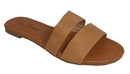 CAMEL WOMEN DOUBLE STRAP SLIP ON SANDAL