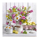 Diamond Dot DIY Paintings-Full Round 12x12- 4 Flower Designs(616)