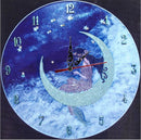 Diamond Dot DIY Paintings- Partial Round Rhinestones 14x14-3 Clock Designs(624)