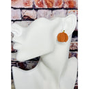 Clay Pumpkin Stud Earrings
