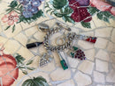 Silver Wine Spirits Charm Bracelet
