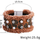 Retro Print Denim Bracelet