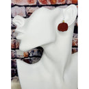 Clay Pumpkin Stud Earrings