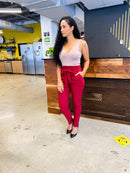 Plunging V Bodysuit Mauve