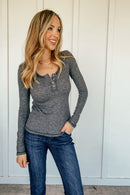 The Kit Henley in Charcoal (Buy One, Get One 40% Off)