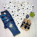 Cassie Dolman Black Stars Tee