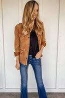 Mirabel Camel Utility Jacket