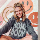 Homebody Lines Sweatshirt in Heather Charcoal