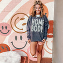 Homebody Lines Sweatshirt in Heather Charcoal