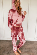 Maroon Tie Dye Lounge Set