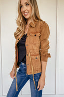 Mirabel Camel Utility Jacket