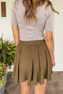 Flared Godet Mini Skort