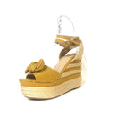 Xiomara Yellow Marigold Wedges Heels Shoes