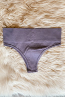 Ribbed Basic Set in Dark Lilac