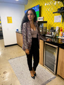 Leopard Print Blazer