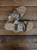 Blowfish Slip on Sandals - cheetah/champagne