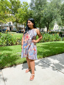 Halter Vintage Boho Print Dress