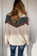 Double Chevron Sherpa Pullover