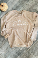 Farm Fresh Pumpkins Corded Sweatshirt