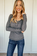 The Kit Henley in Charcoal (Buy One, Get One 40% Off)