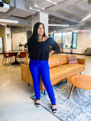 Off the Shoulders Black Blouse