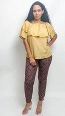 Off the Shoulders Ruffles Blouse