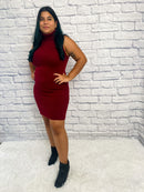 Sleeveless Turtleneck Dress