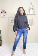 Cozy Up Black Sweater