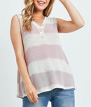 Lavender Striped Tank