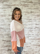 Keep Things Interesting Color Block Top