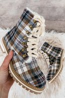 Eli Plaid Boots