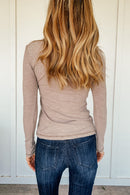 The Kit Henley in Mocha (Buy One, Get One 40% Off)