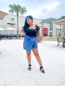 Swiss Dot Sleeves Bodysuit