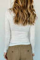 The Kit Henley in Ivory (Buy One, Get One 40% Off)