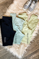 Essential Lycra-Blend Leggings (3 Colors)