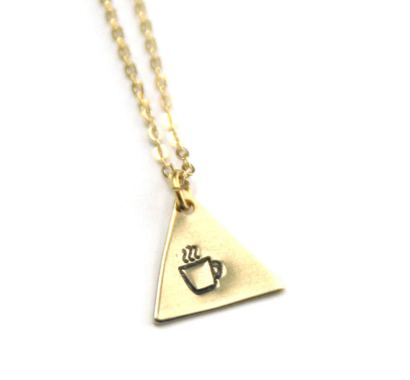 Mini Triangle Delicate Necklace {Java or Peony}