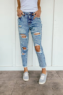 Stone Washed Relaxed Kancan Jeans