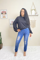 Cozy Up Black Sweater