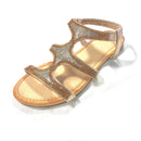 Champagne Rose Gold Strappy Sandals - The Shoe Trunk