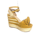 Xiomara Yellow Marigold Wedges Heels Shoes