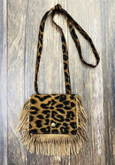 Boho Fringe Crossbody Flap Purse